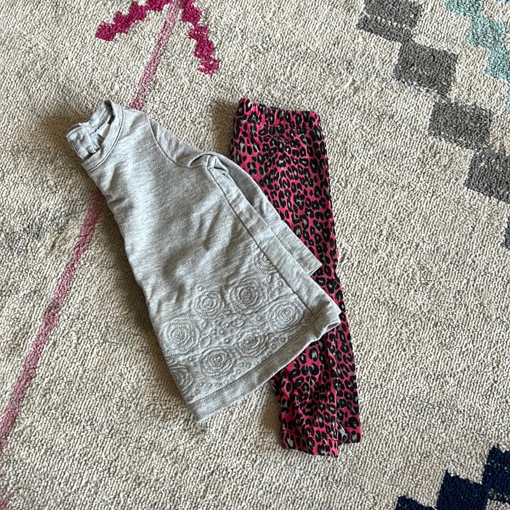 First Impressions Baby Girl Sweatshirt Legging Bundle Size 12 Months